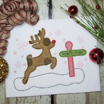 reindeer applique designs